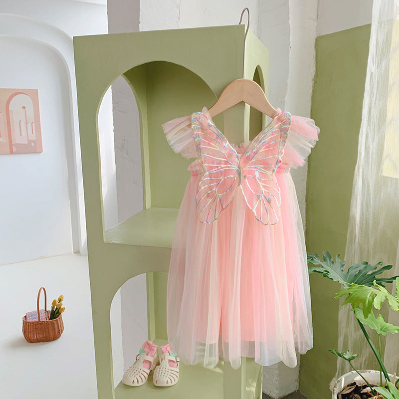 Peach Party Tutu With Fairy Wings  - Pre-Order 2 week dispatch