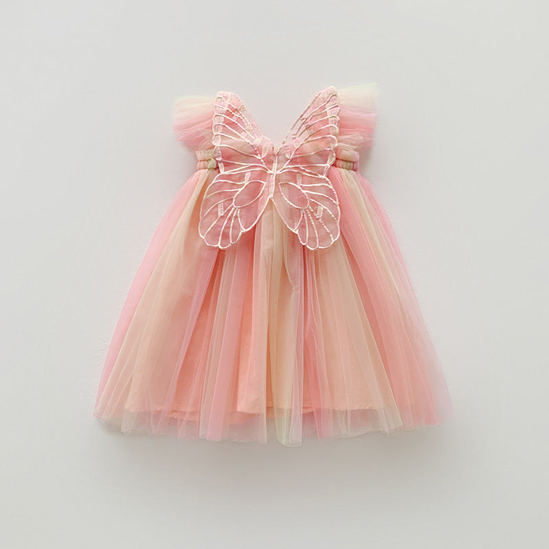 Peach Party Tutu With Fairy Wings  - Pre-Order 2 week dispatch