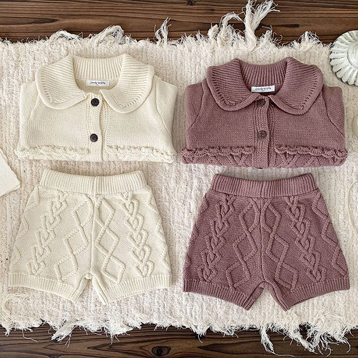 Maria Knit Cardigan & Shorts Set