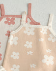 Daisy Knit Romper - Beige