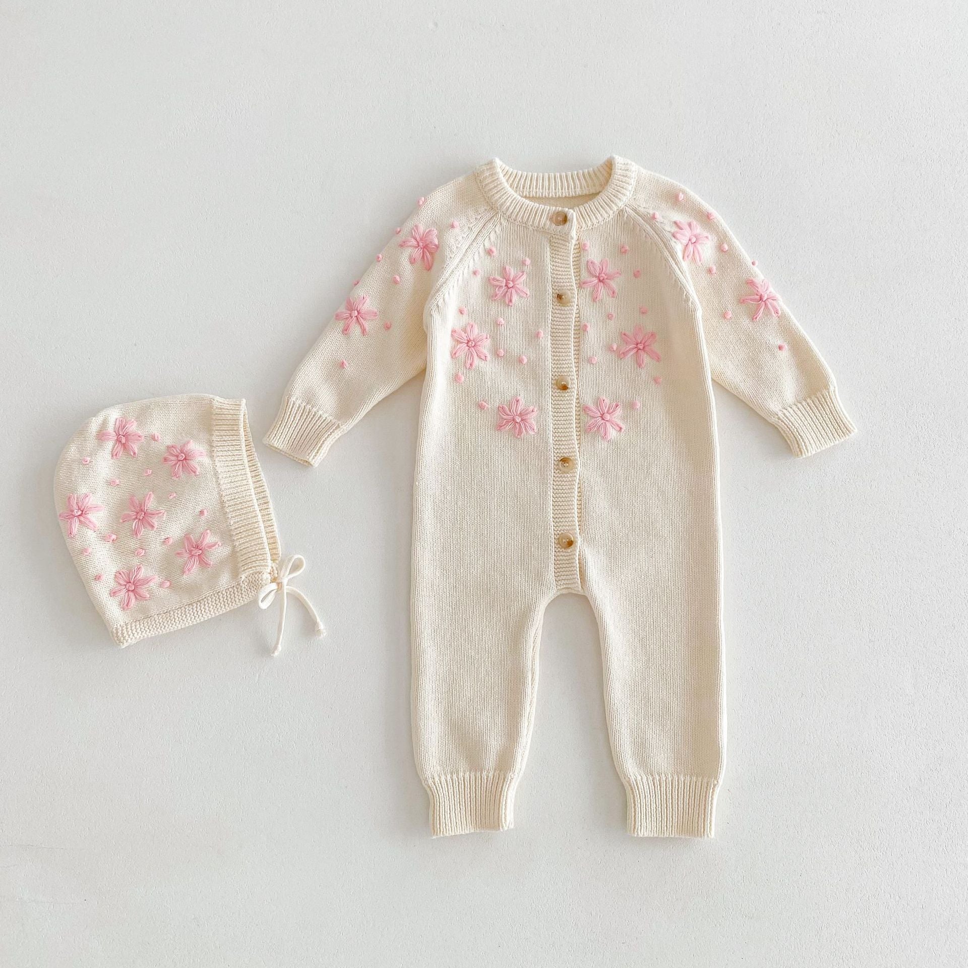 Floral Knit Onesie