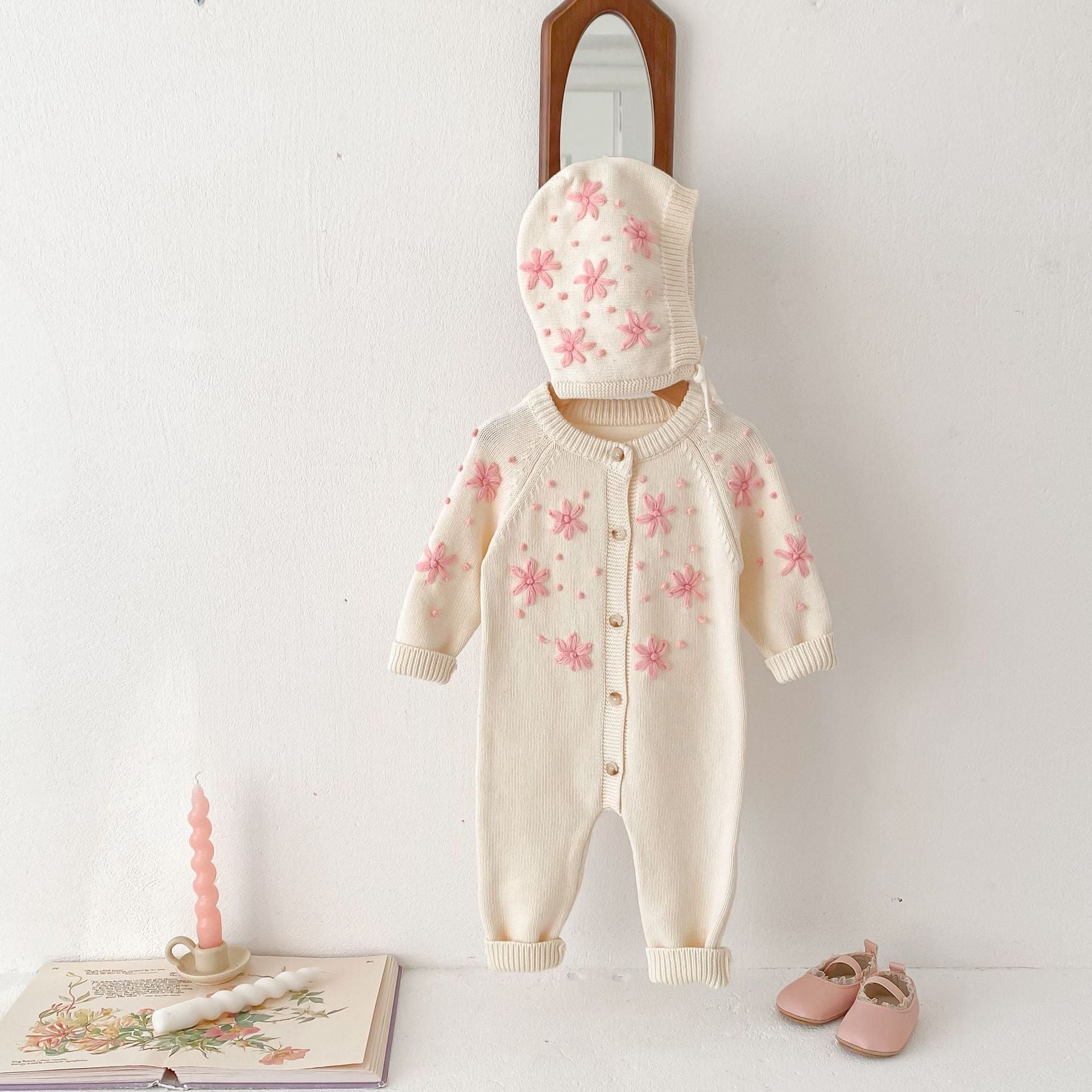 Floral Knit Onesie