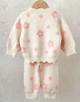 Daisy Knit & Pants Set - Pink