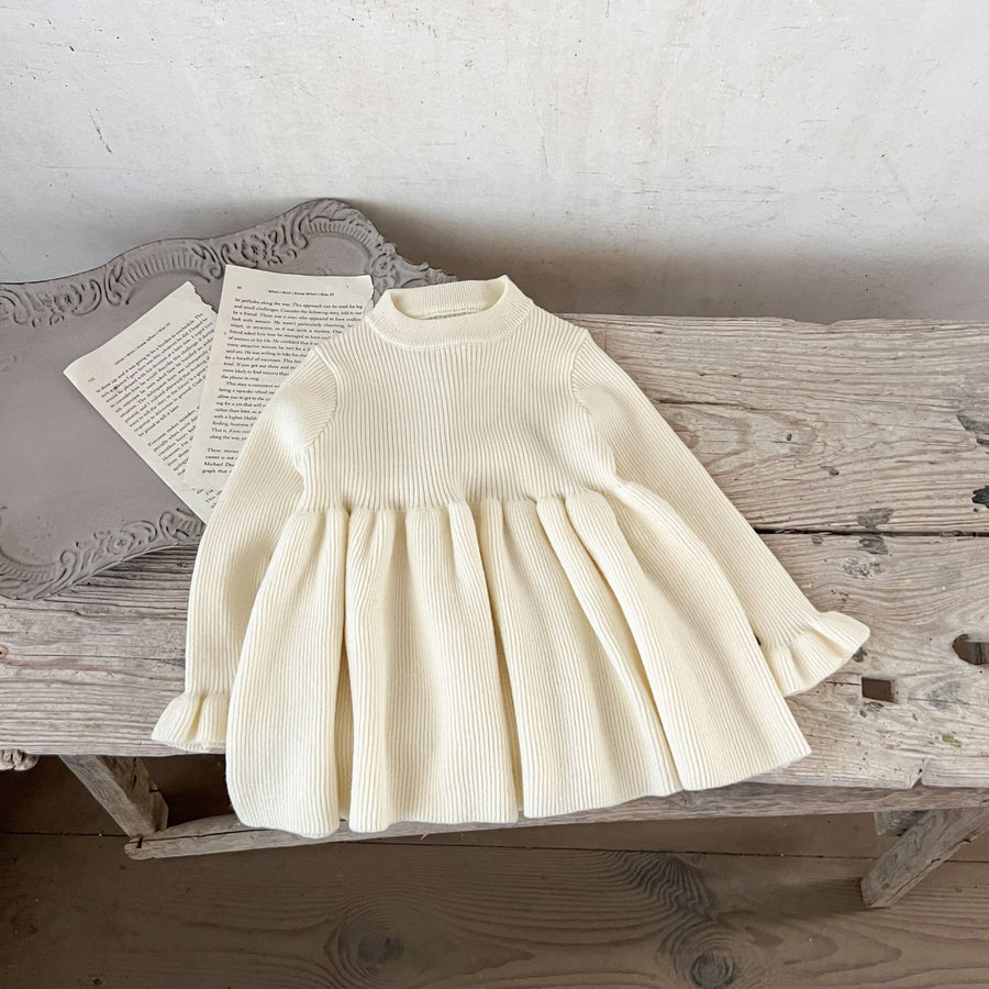 Aliya Knit Dress - White