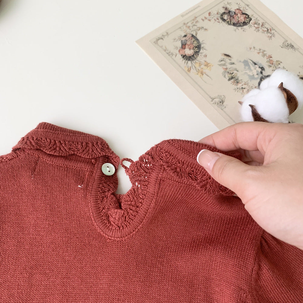 Delilah Knit Top - Red