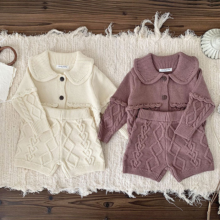 Maria Knit Cardigan & Shorts Set