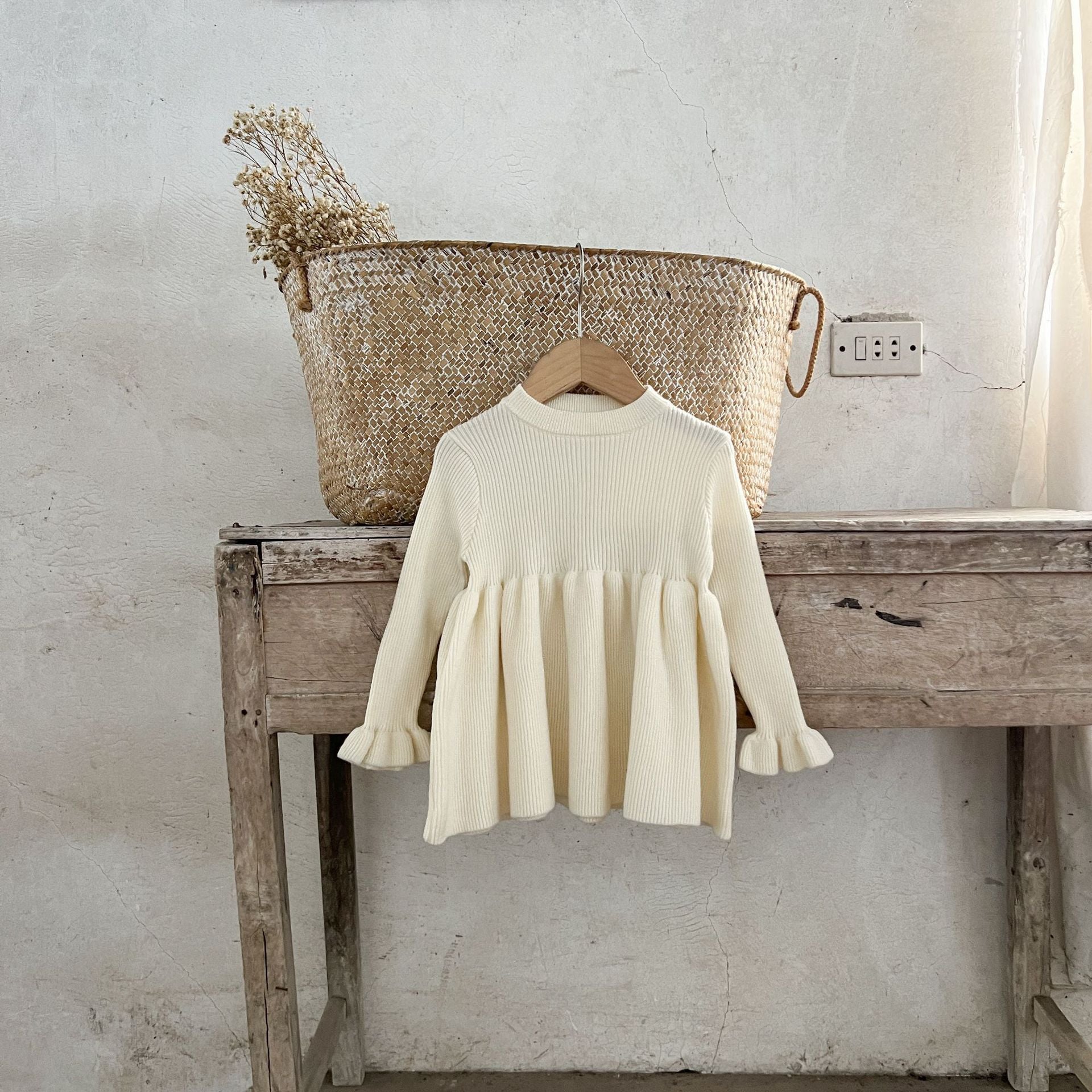 Aliya Knit Dress - White