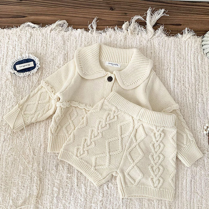 Maria Knit Cardigan & Shorts Set