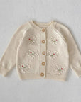 Girls Floral Knit Set