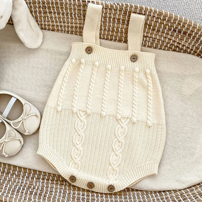 Neutrales Strickset für Mädchen (Rot und Weiß)
