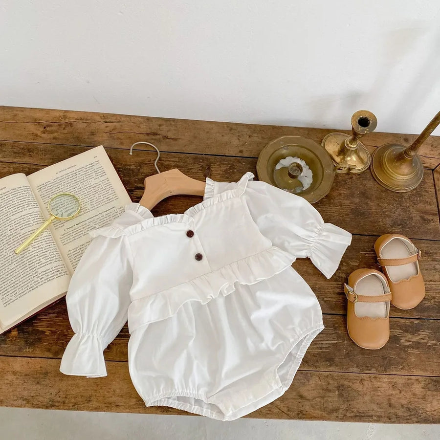 Octavia Romper - White
