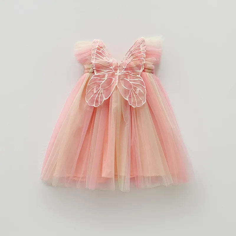 Peach Party Tutu With Fairy Wings  - Pre-Order 2 week dispatch