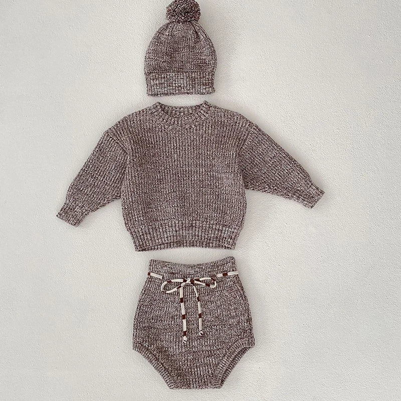 Boys Knit Sweater & Bloomers Set