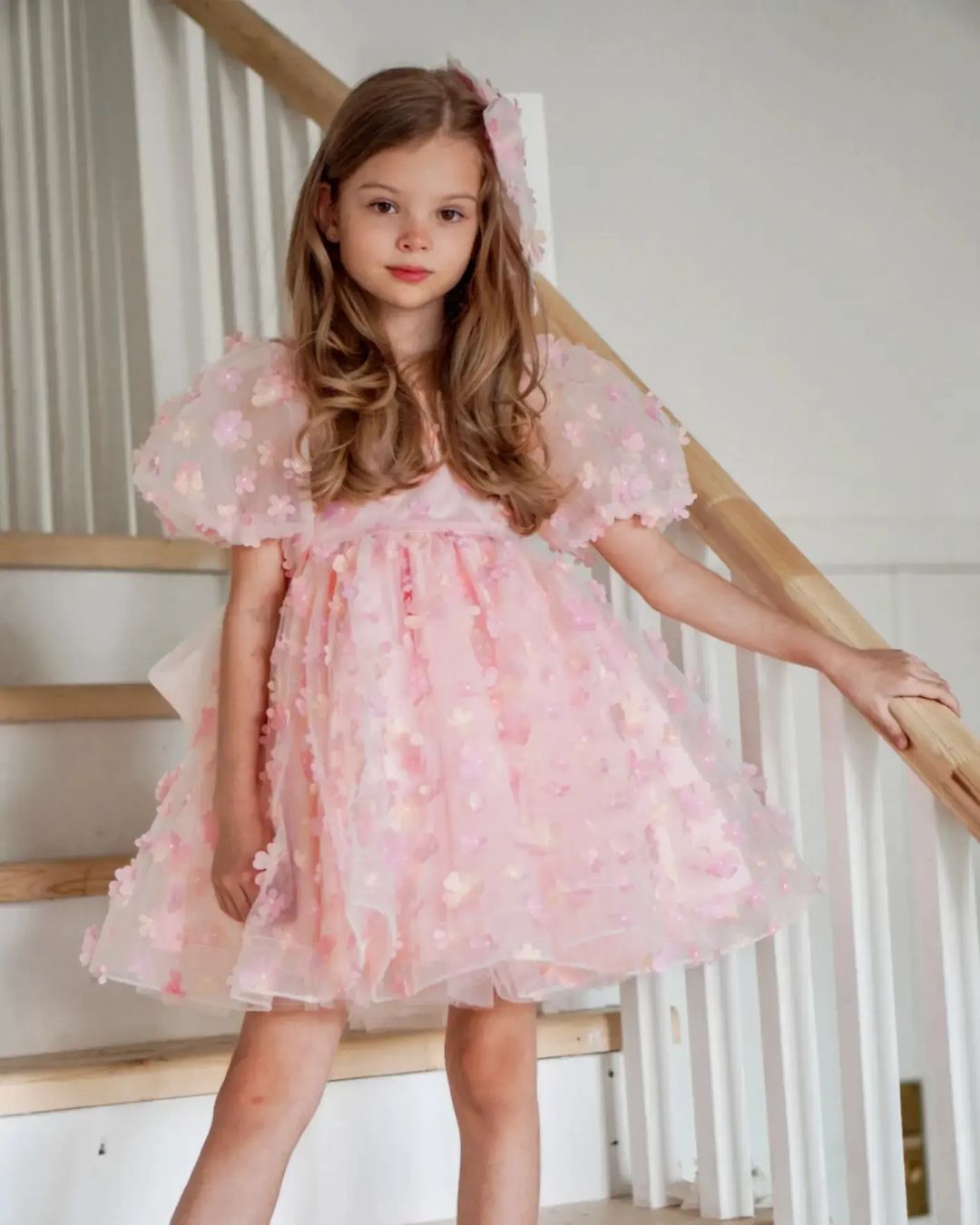 Enchanted Dress &amp; Hair Bow (Made to order) MK036