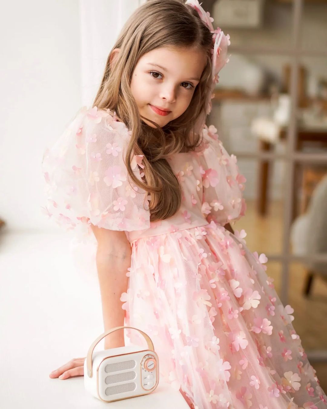Enchanted Dress &amp; Hair Bow (Made to order) MK036