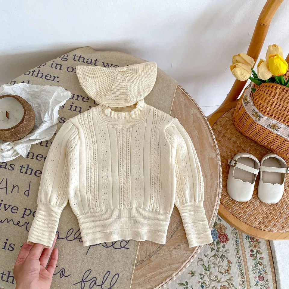 Puff Sleeve Knit Top