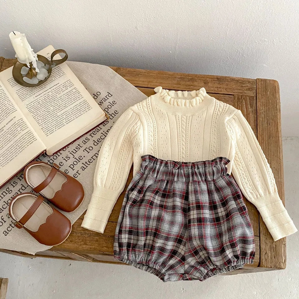 Puff Sleeve Knit Top