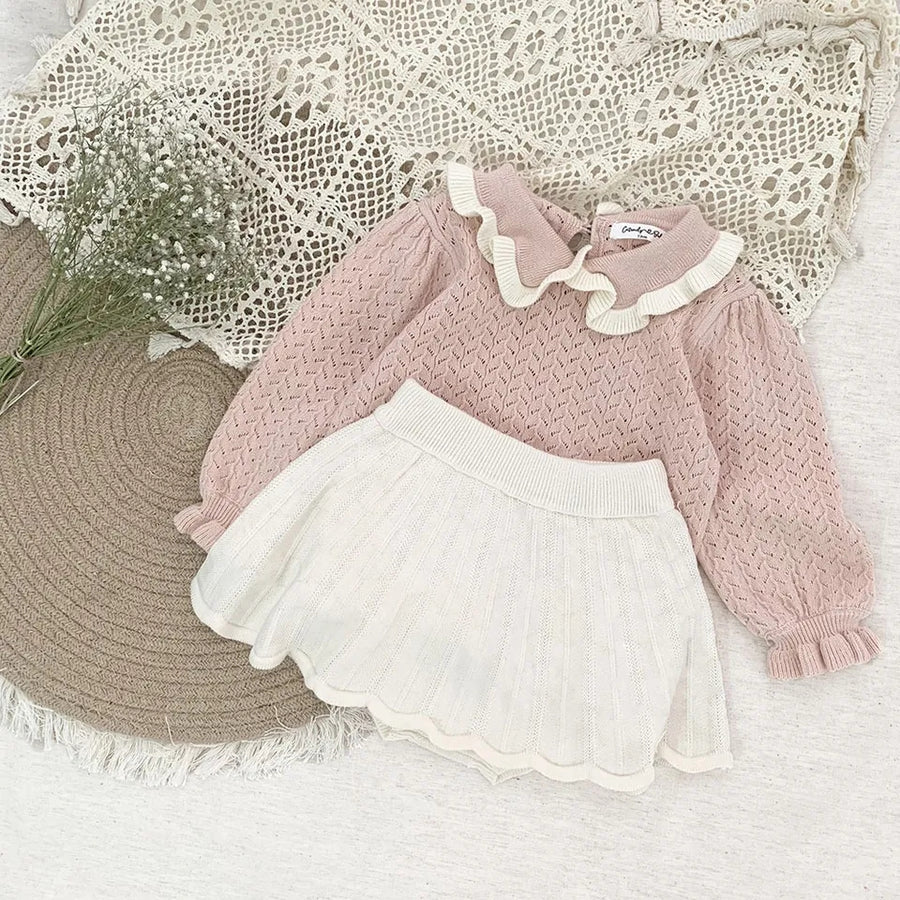 Strickrock mit integrierten Shorts