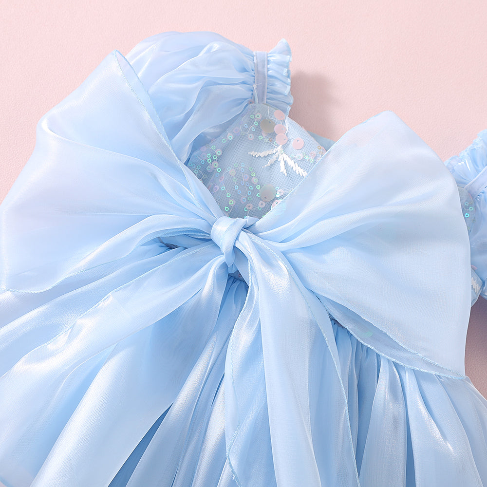 Princess Puff Sleeve Party Romper