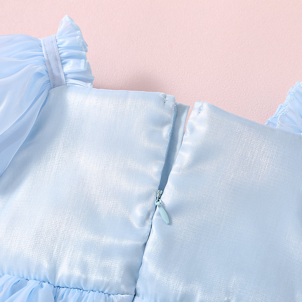 Princess Puff Sleeve Party Romper