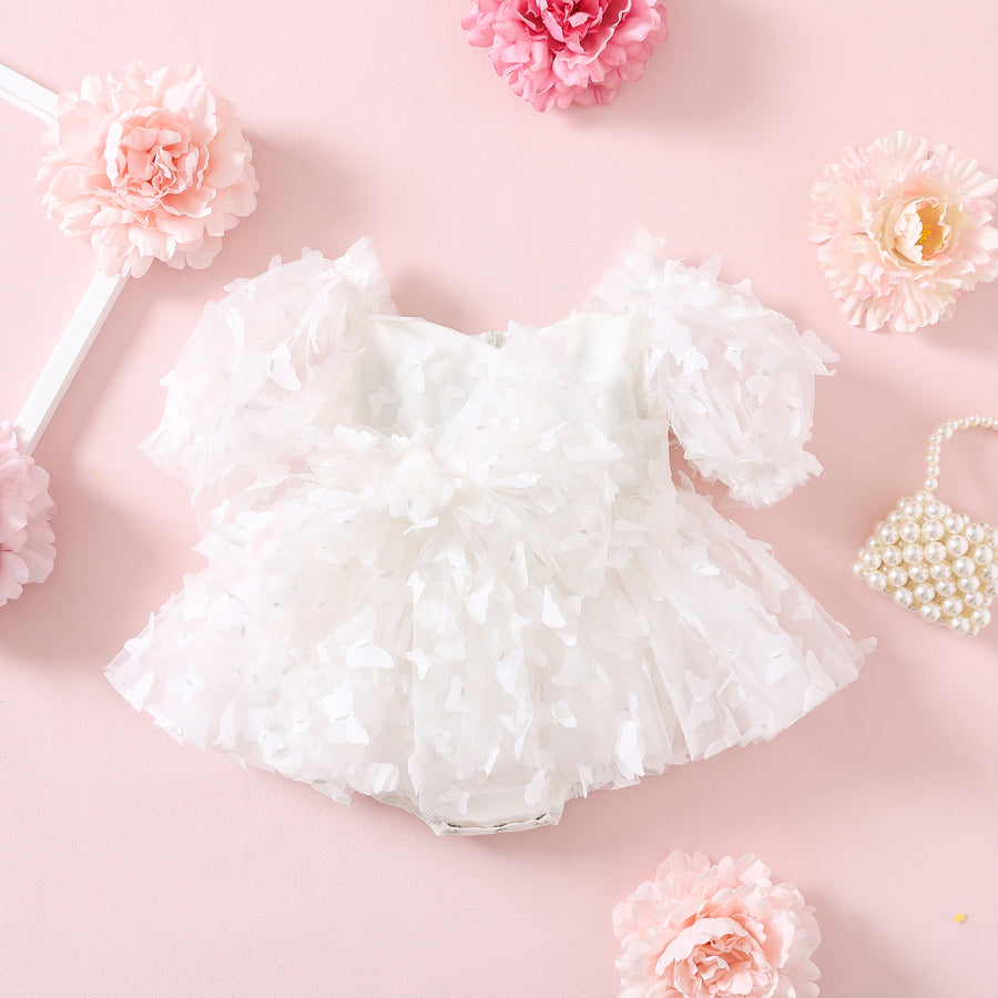 MIK & ME White Butterfly Romper (Best Seller 🤍)
