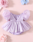 Puff Sleeve Party Romper