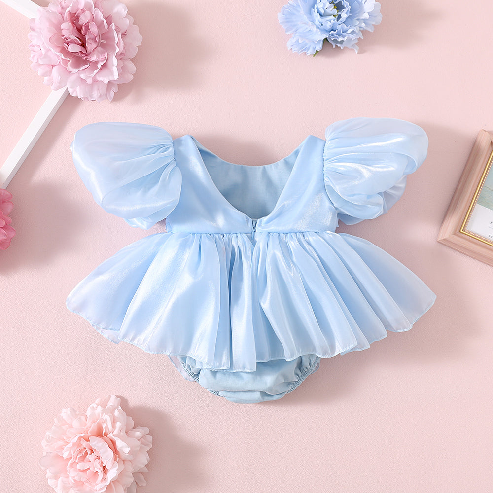 Puff Sleeve Party Romper