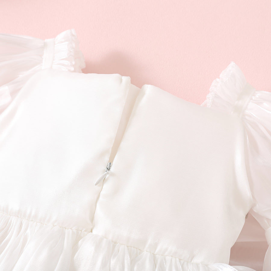 Princess Party Romper - White