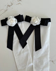 White Knee High Socks
