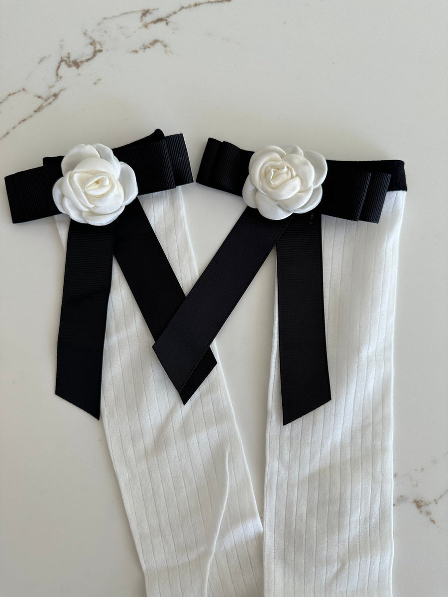 White Knee High Socks
