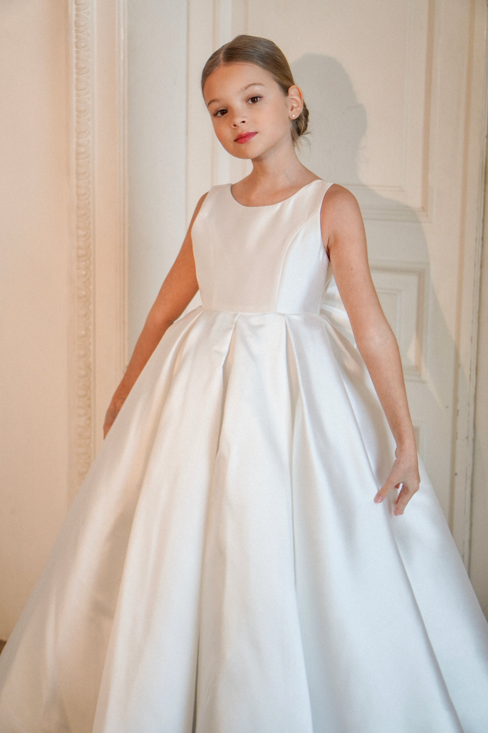 Sophia Mikado Flower Girl Dress MIK &amp; ME Exclusive (Made to order) MK003