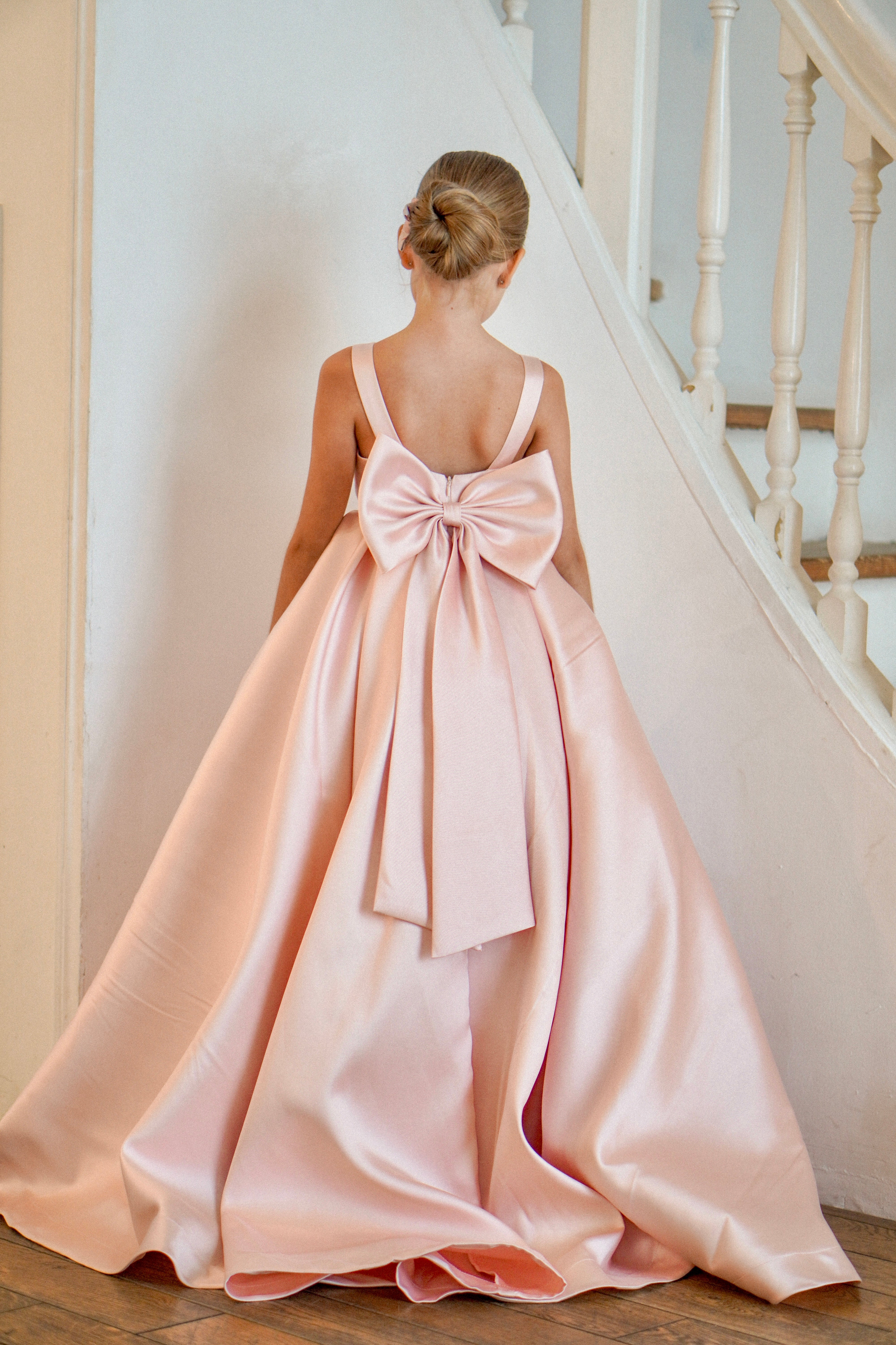 Sophia Mikado - Kleid für besondere Anlässe für Mädchen (Auf Bestellung gefertigt)