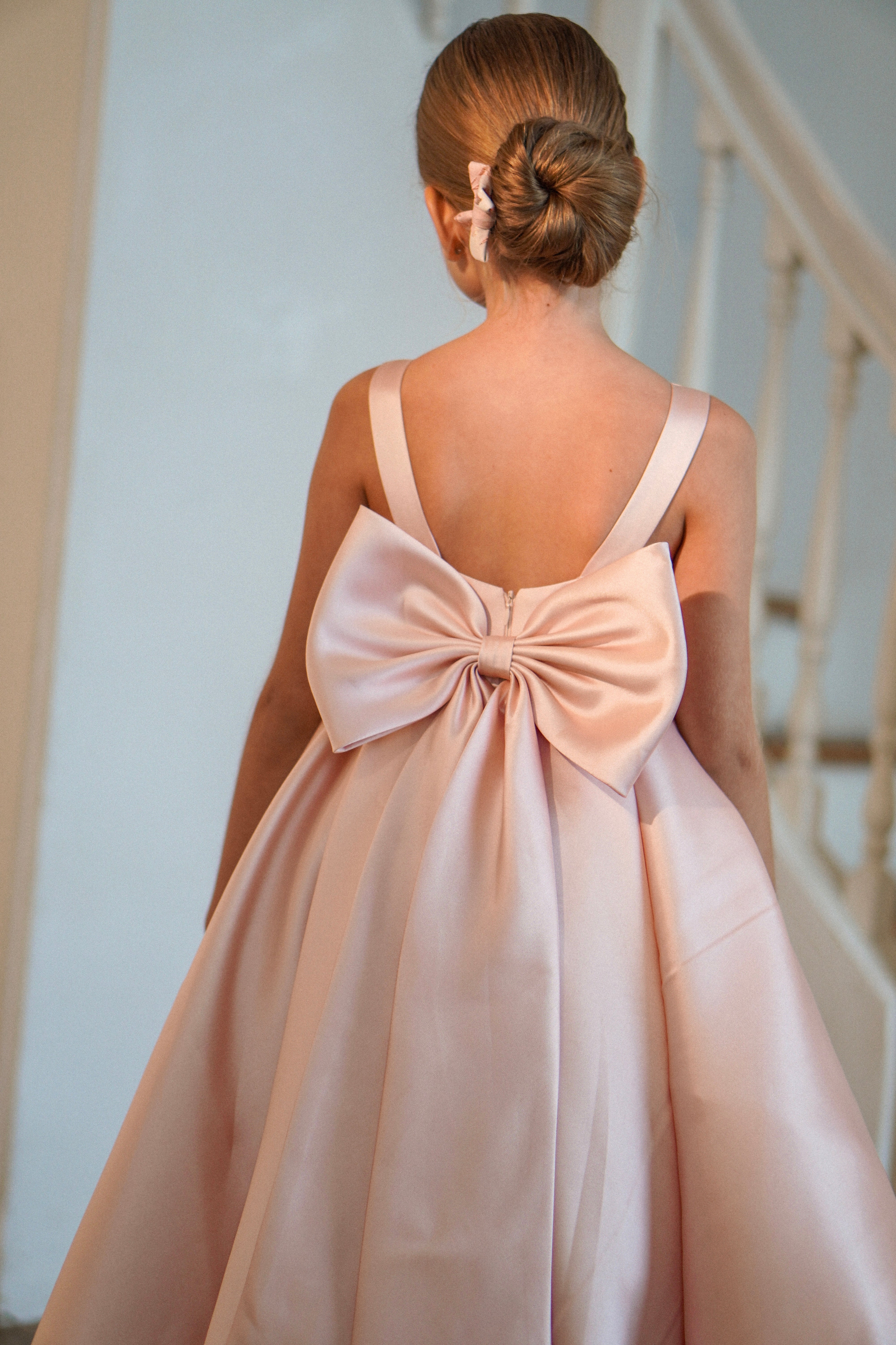 Sophia Mikado - Kleid für besondere Anlässe für Mädchen (Auf Bestellung gefertigt)