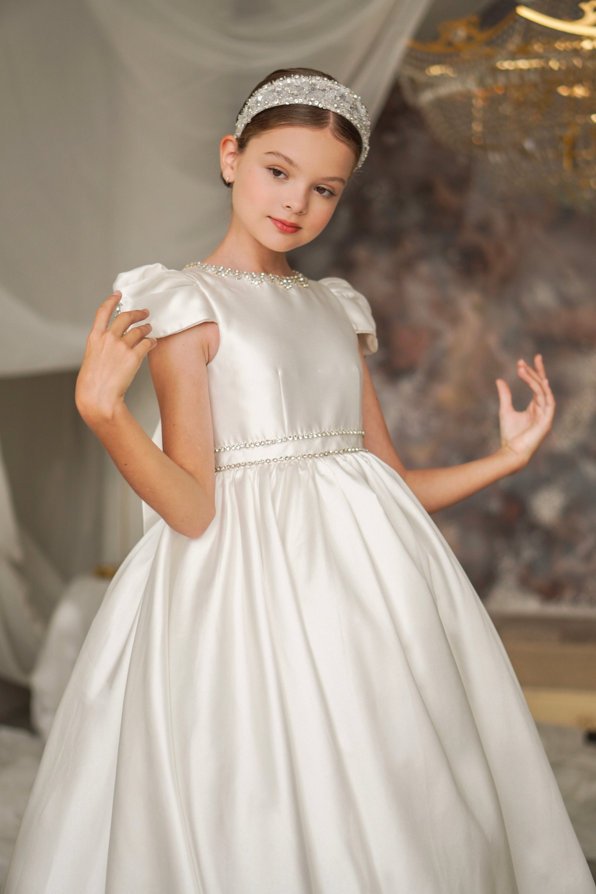 Heavenly Meadows Dress &amp; Matching Hairband MK041