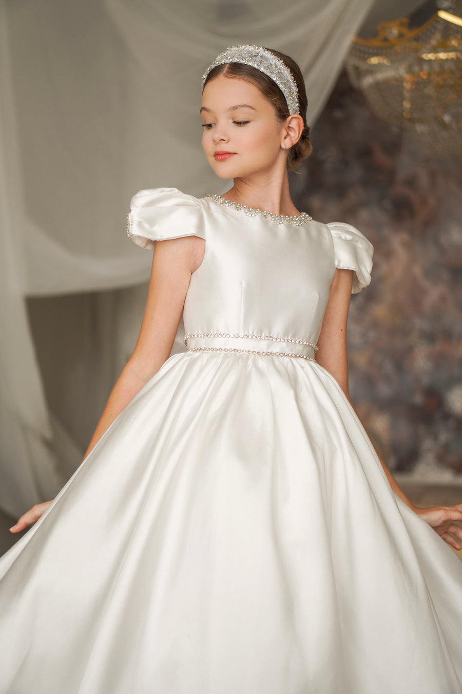 Heavenly Meadows Dress & Matching Hairband MK041