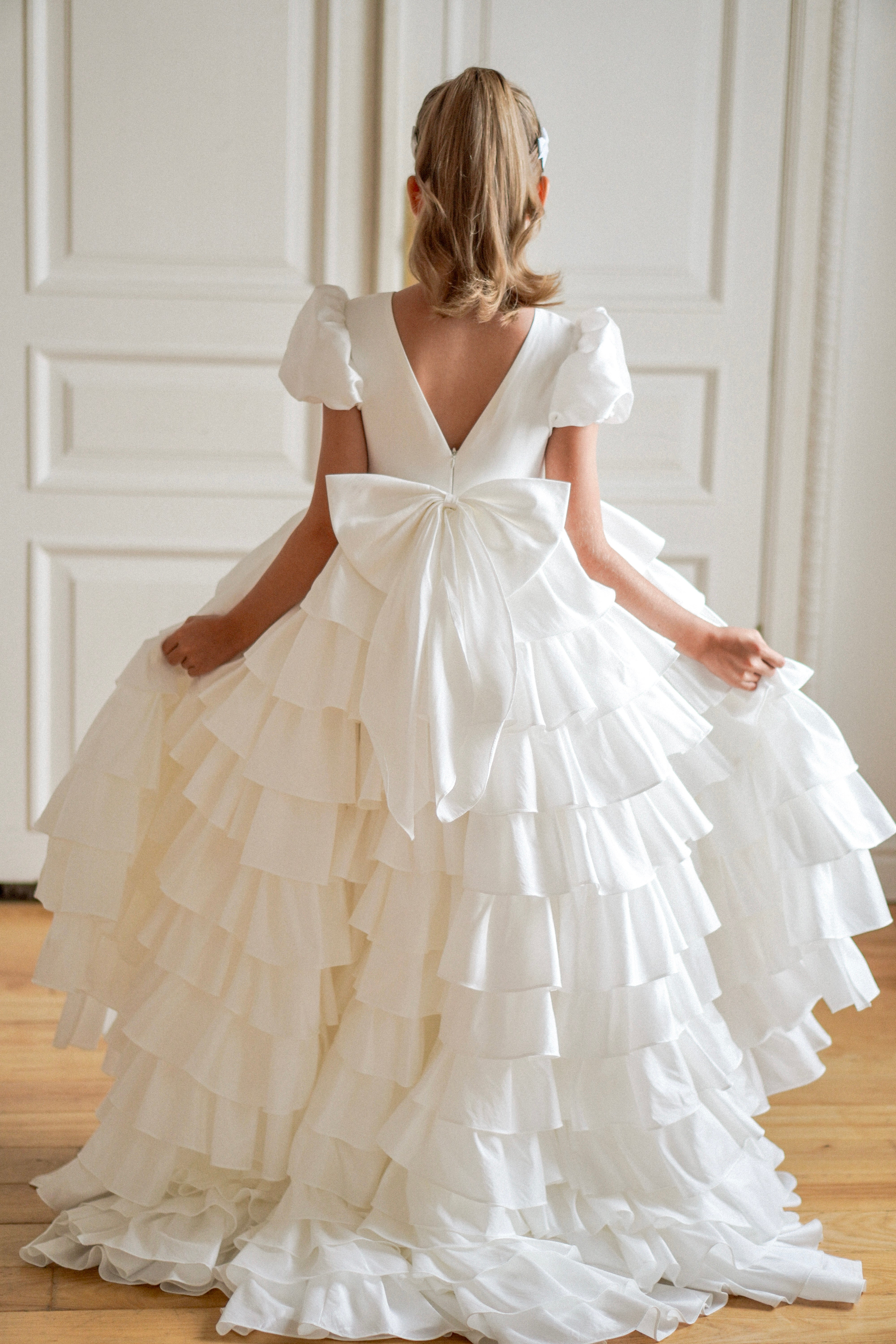 Isabella Special Occasion Dress - Full Length with removable train (Made to Order) MK008