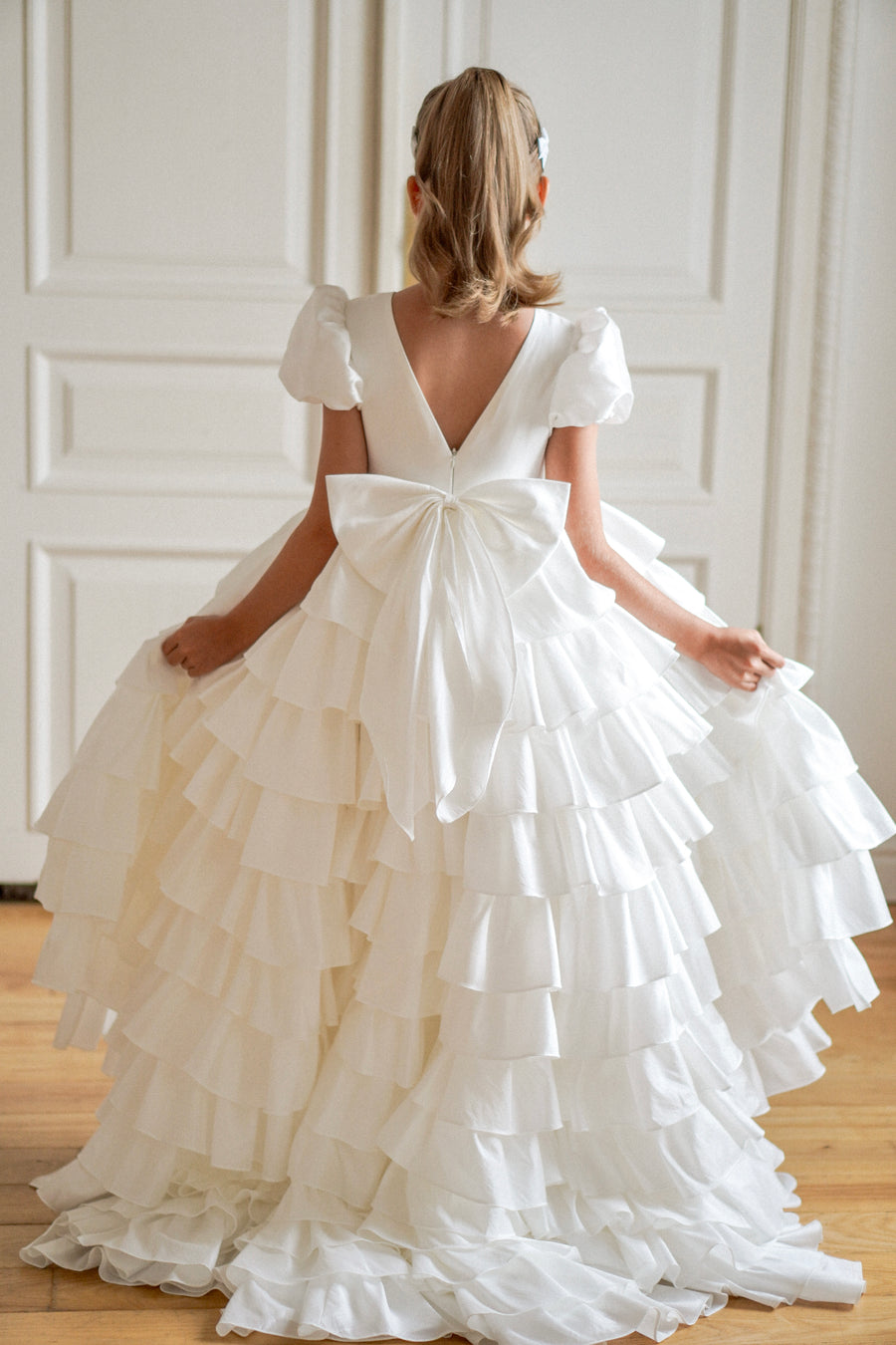 Isabella Special Occasion Dress - Full Length with removable train (Made to Order)