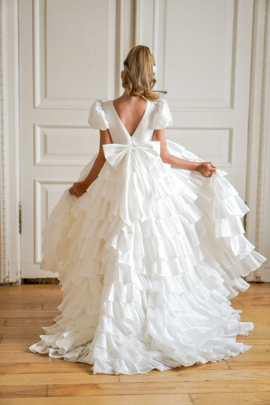 Isabella Special Occasion Dress - Full Length with removable train (Made to Order)