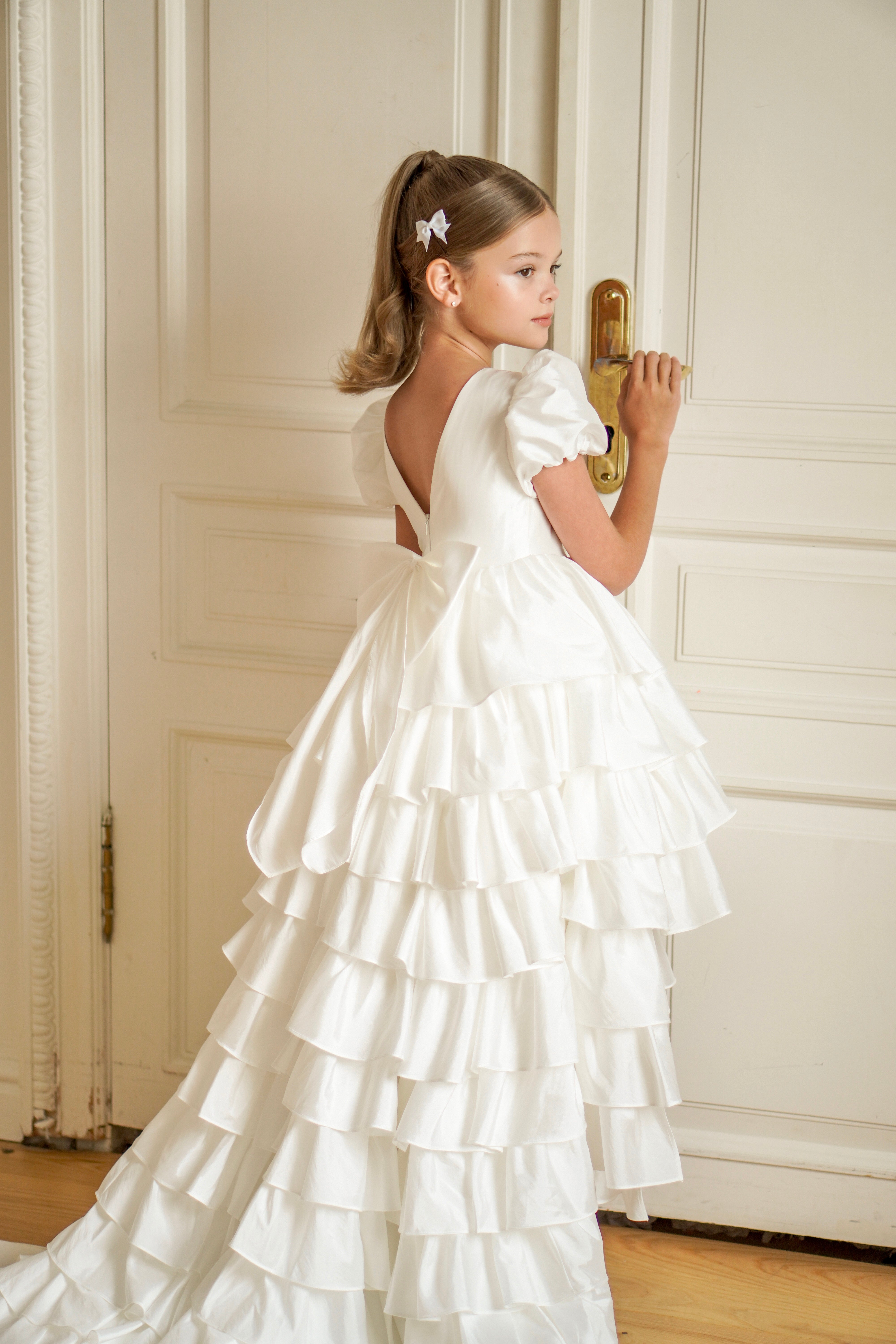 Isabella Special Occasion Dress - Full Length with removable train (Made to Order) MK008