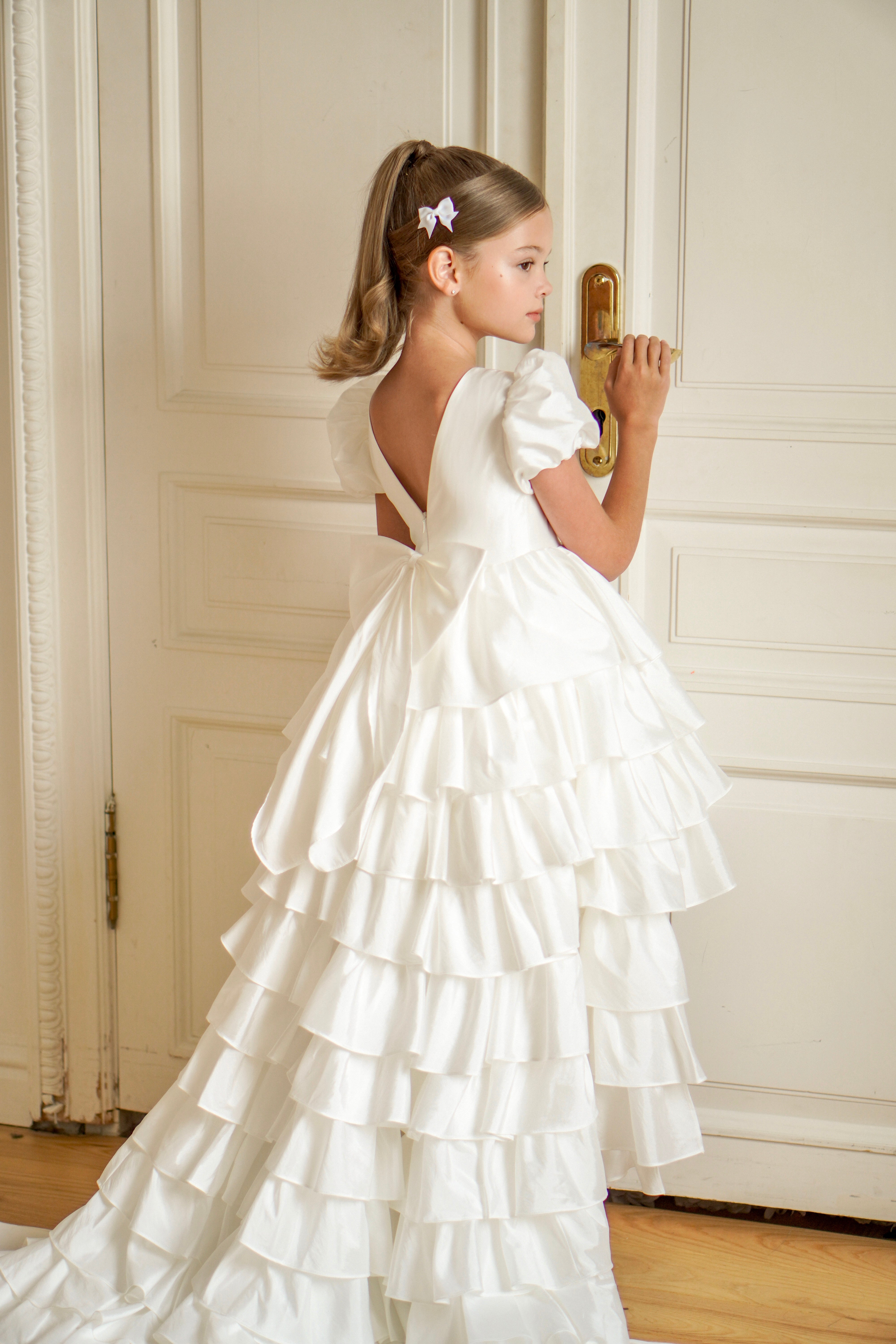 Isabella Special Occasion Dress - Full Length with removable train (Made to Order) MK008