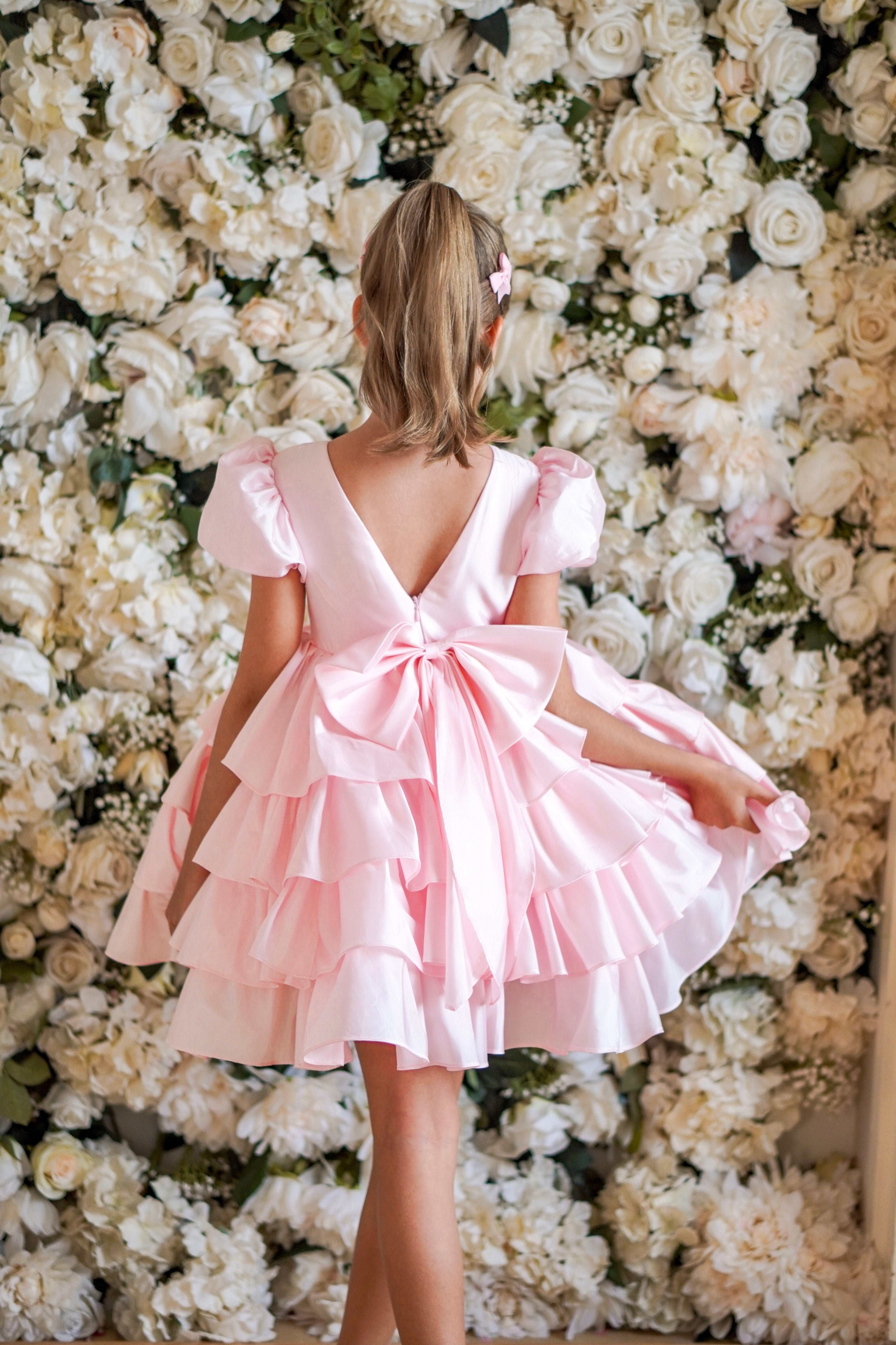 Isabella Special Occasion Dress - Full length with removable train MK008