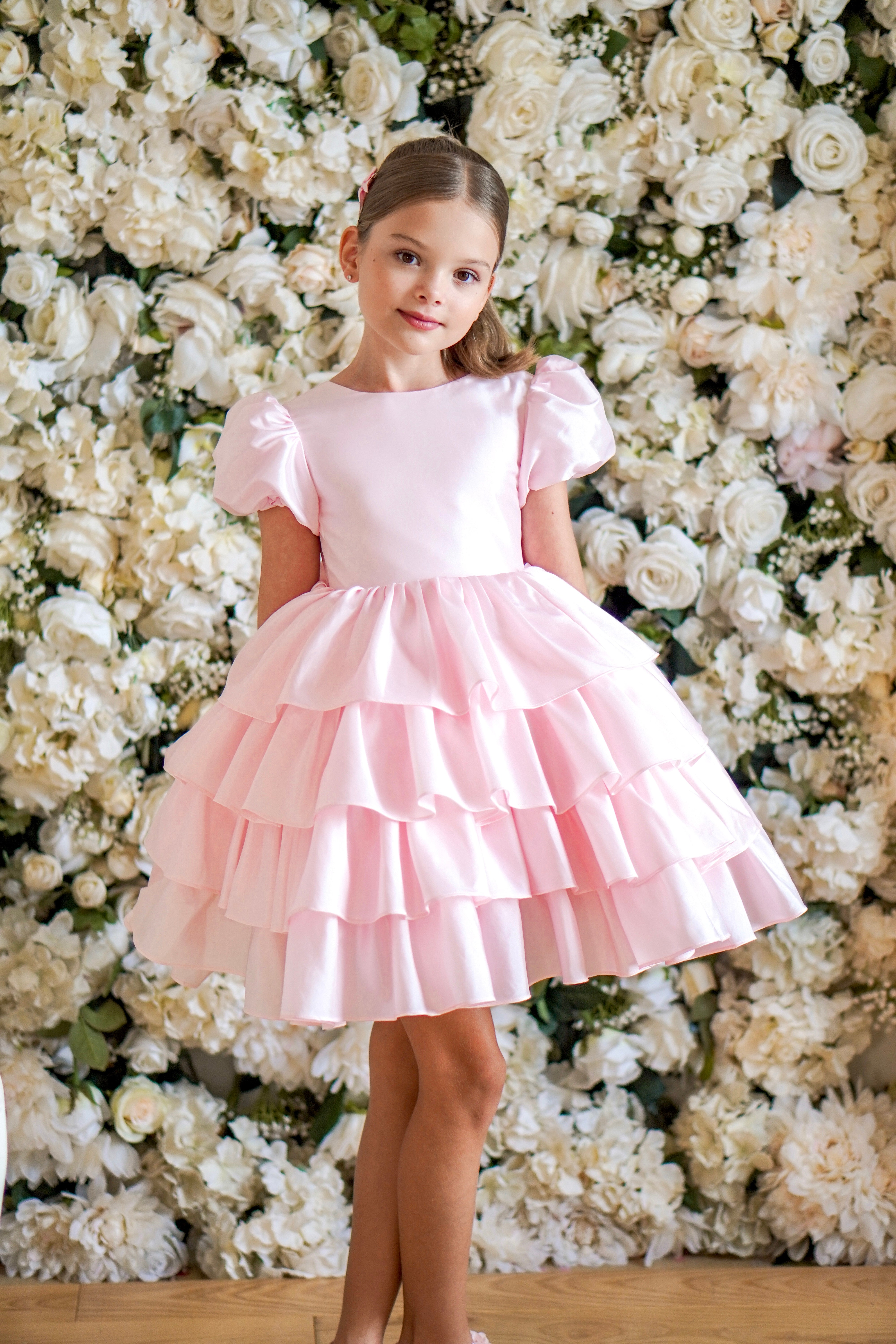 Isabella Special Occasion Dress - Full length with removable train MK008