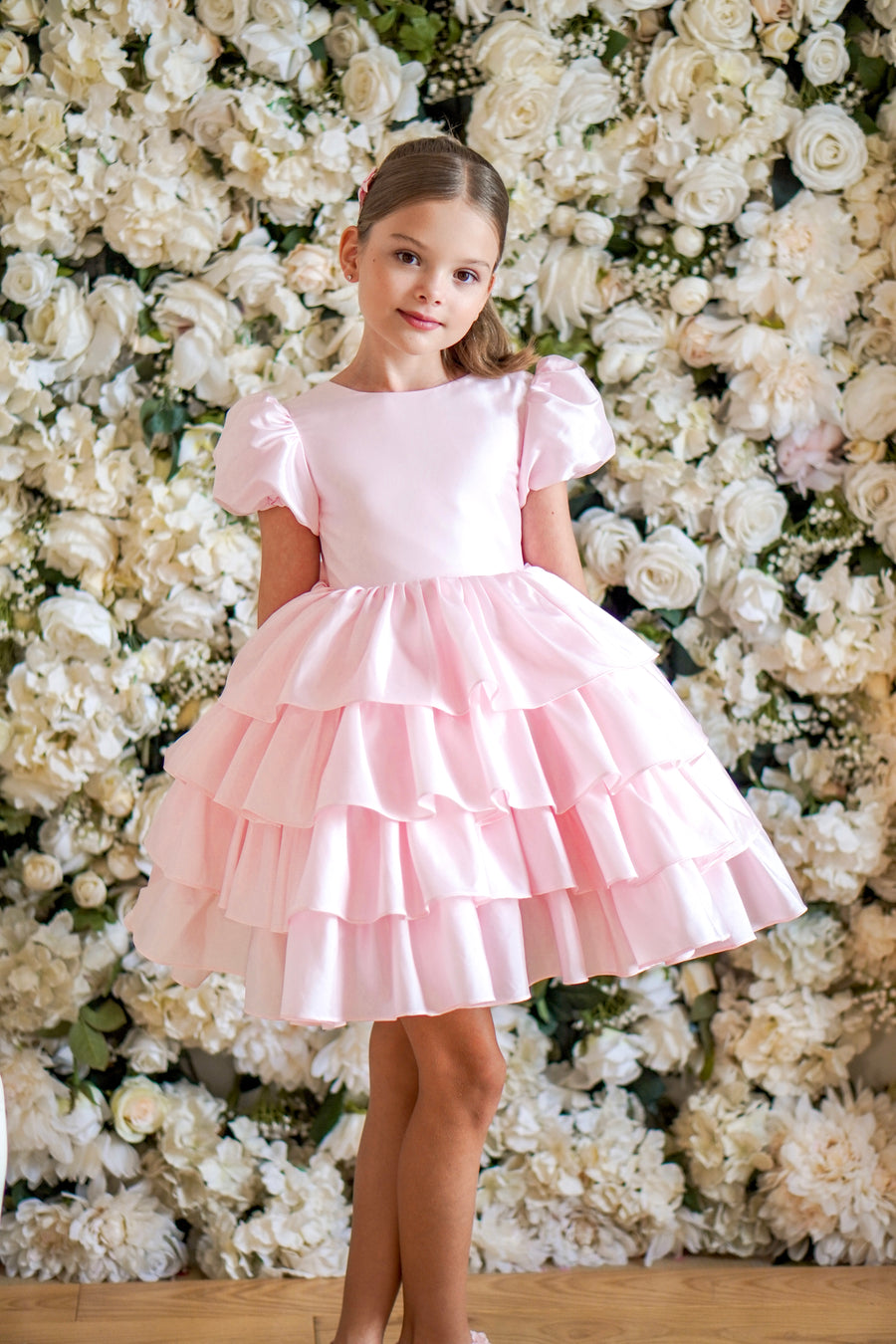 Isabella Special Occasion Dress - Full length with removable train