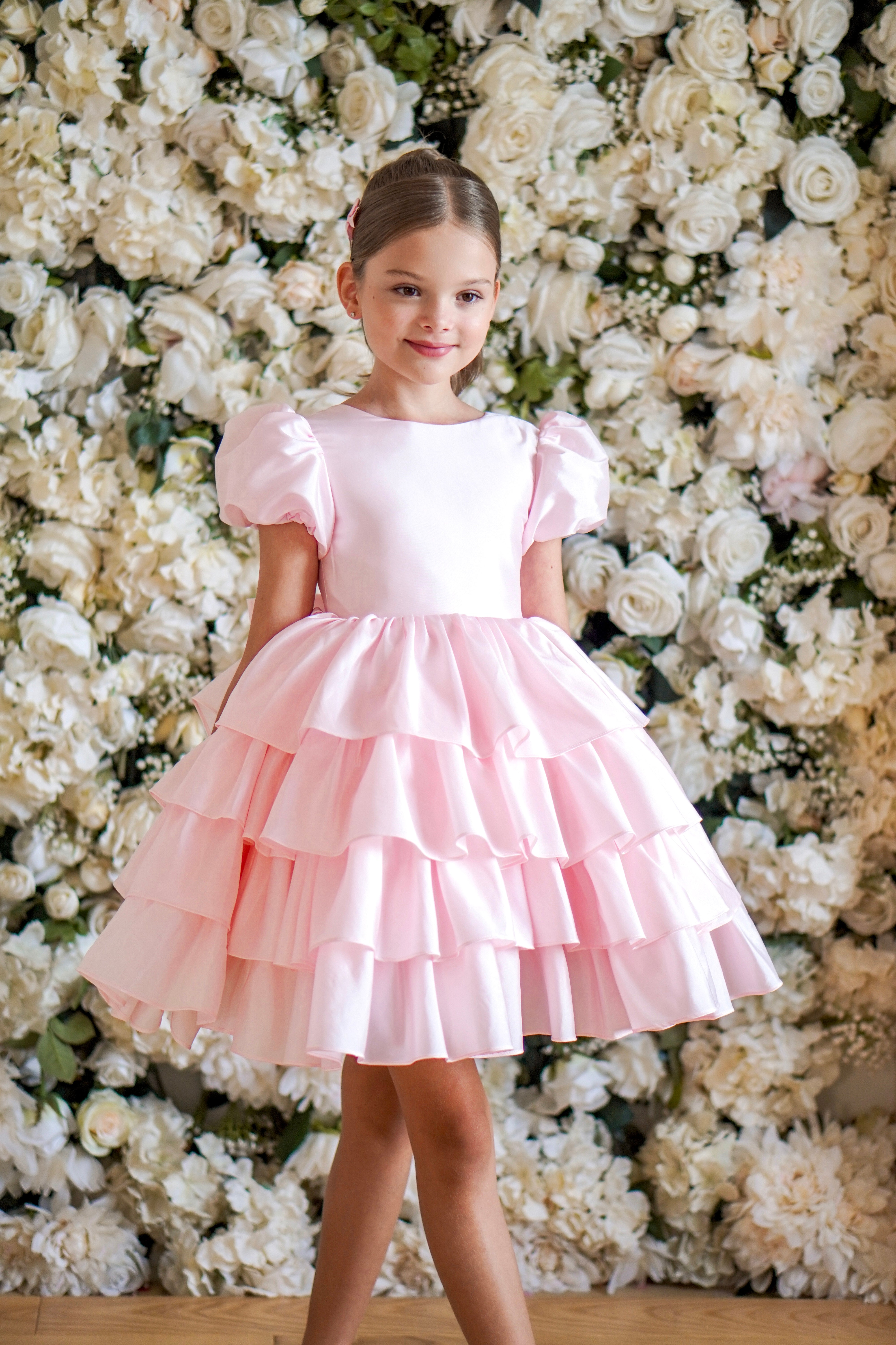 Isabella Special Occasion Dress - Full length with removable train MK008