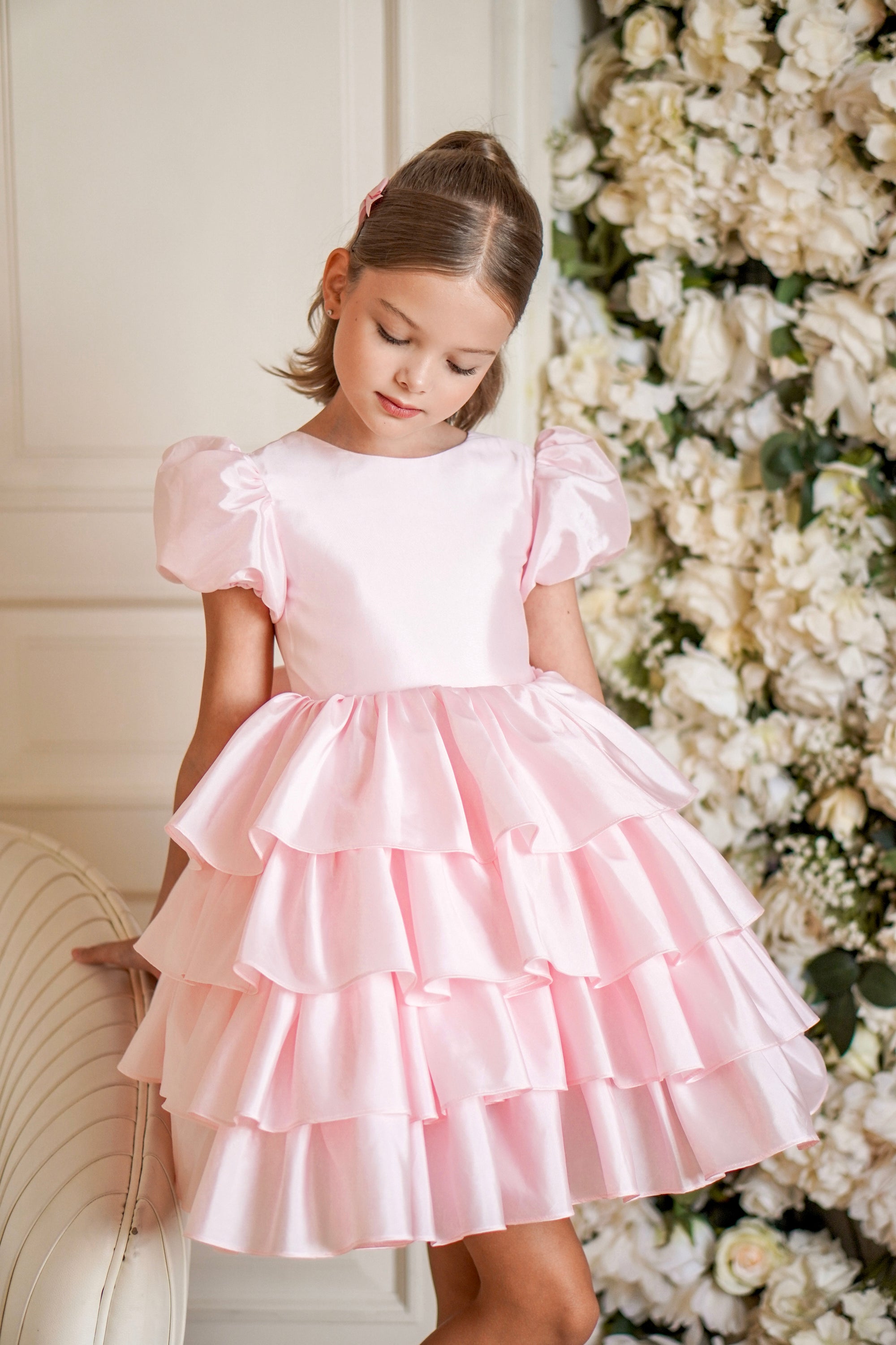 Isabella Special Occasion Dress - Knee Length (Made to order) MK008