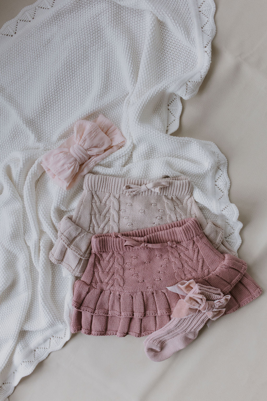 Princess Knit Skirt | BEIGE