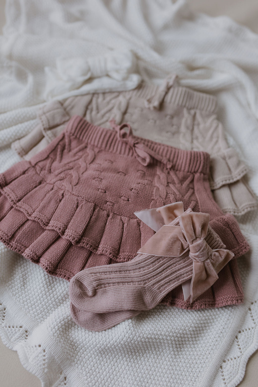 Princess Knit Skirt | BEIGE