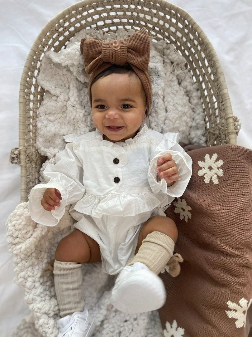Octavia Romper - White