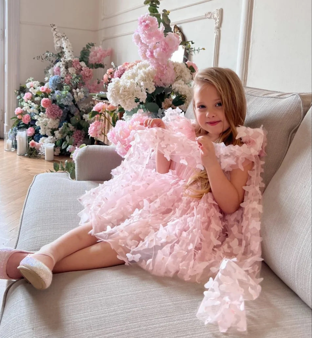 Alara Butterfly Shoulder Tie Dress