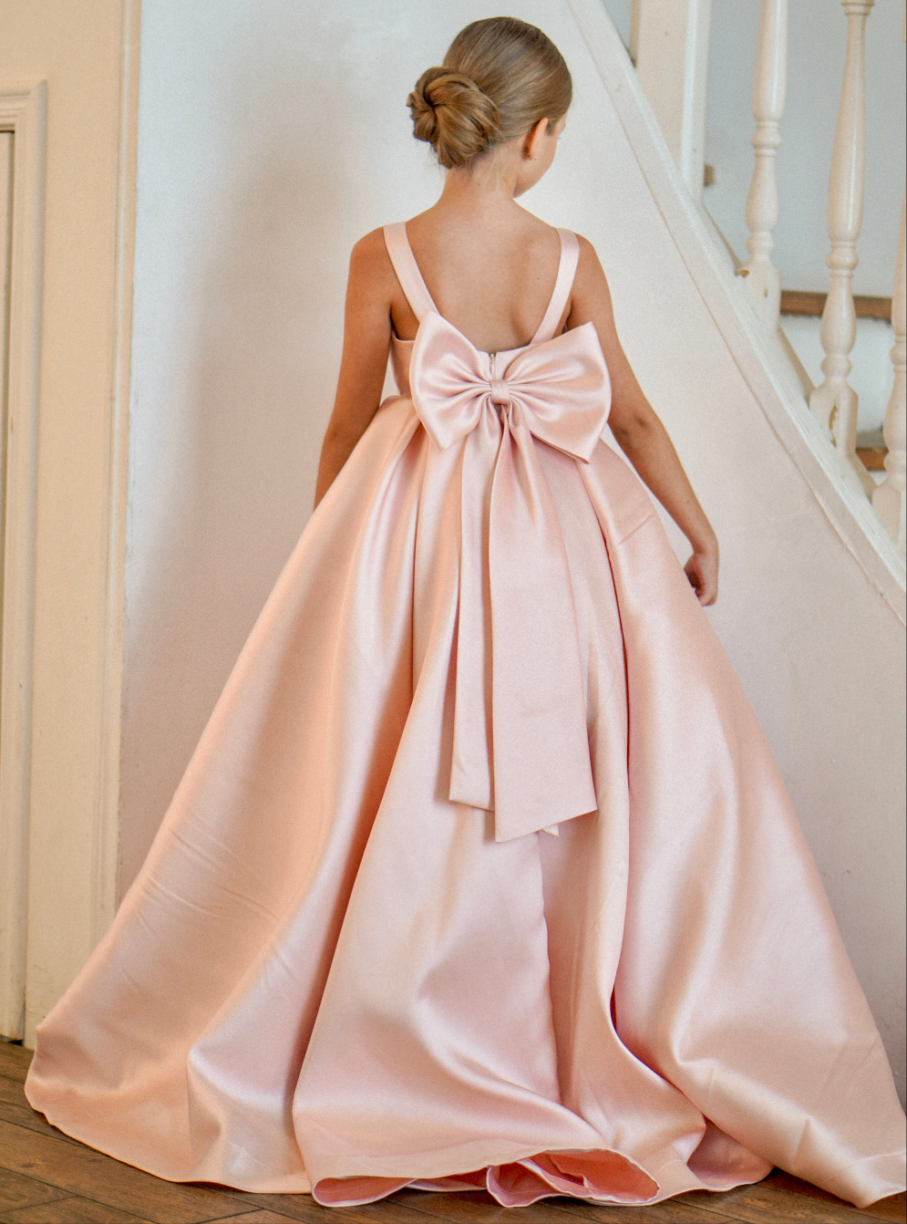 Sophia Mikado - Kleid für besondere Anlässe für Mädchen (Auf Bestellung gefertigt)